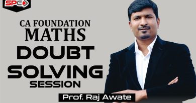 CA FOUNDATION MATHS Doubt solving session by PROF RAJ AWATE